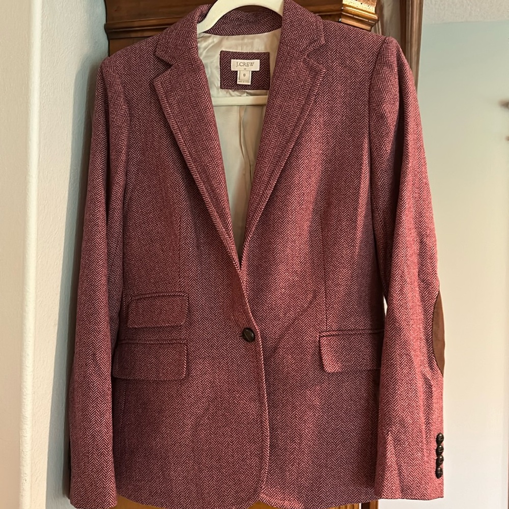 J Crew Herringbone Blazer